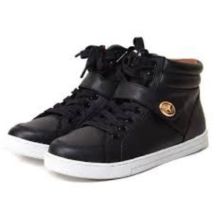 Coach Pembroke Sport Nappa Black Hi-Top Sneakers